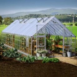 10' X 32' Palram Canopia Balance Silver Extra-Large Greenhouse (3.04m X 9.64m)