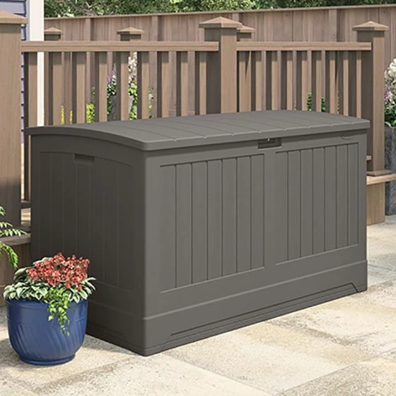 5' X 3' Suncast 757L Resin Deck Box - Stone Grey (1.46m X 0.8m) 5 5' X 3' Suncast 757L Resin Deck Box - Stone Grey (1.46m X 0.8m) - Image 3