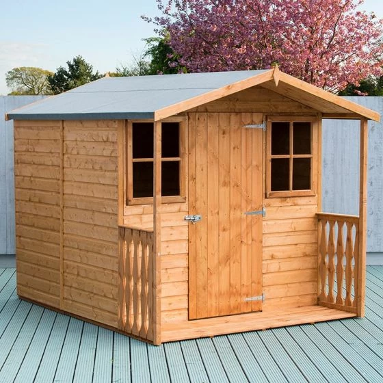 7' X 9' Shire Casita Wooden Summer House Including Veranda (2.16m X 2.72m) 3 7' X 9' Shire Casita Wooden Summer House Including Veranda (2.16m X 2.72m)