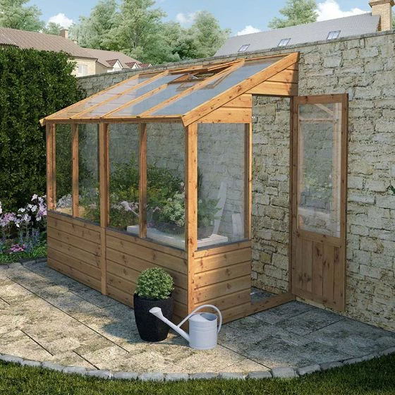 8' X 4' Mercia Shiplap Wooden Lean To Greenhouse (2.4m X 1.3m) 3 8' X 4' Mercia Shiplap Wooden Lean To Greenhouse (2.4m X 1.3m)