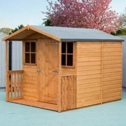 7' X 9' Shire Casita Wooden Summer House Including Veranda (2.16m X 2.72m) 17 7' X 9' Shire Casita Wooden Summer House Including Veranda (2.16m X 2.72m) -Garden Supplies Sales Shop 02 casv0707dsl 1aa shire casita wooden summerhouse with veranda insitu2 min