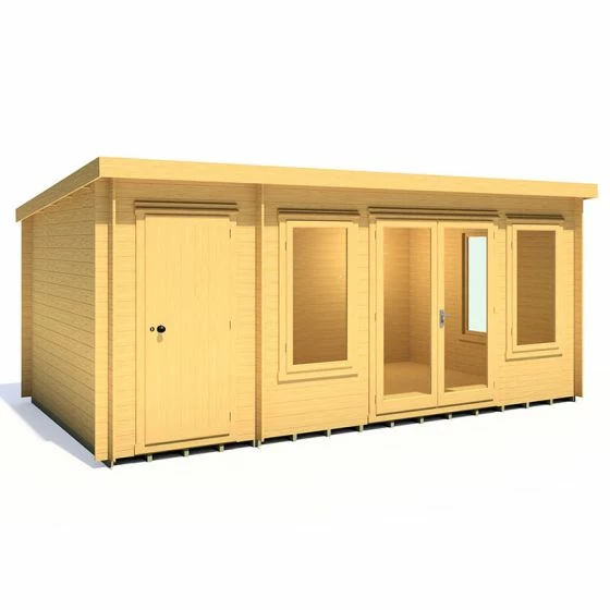 Shire Elm 5.1m X 3m Log Cabin With Side Shed (19mm) 4 Shire Elm 5.1m X 3m Log Cabin With Side Shed (19mm) - Image 2