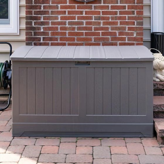 5' X 3' Suncast 757L Resin Deck Box - Stone Grey (1.46m X 0.8m) 4 5' X 3' Suncast 757L Resin Deck Box - Stone Grey (1.46m X 0.8m) - Image 2