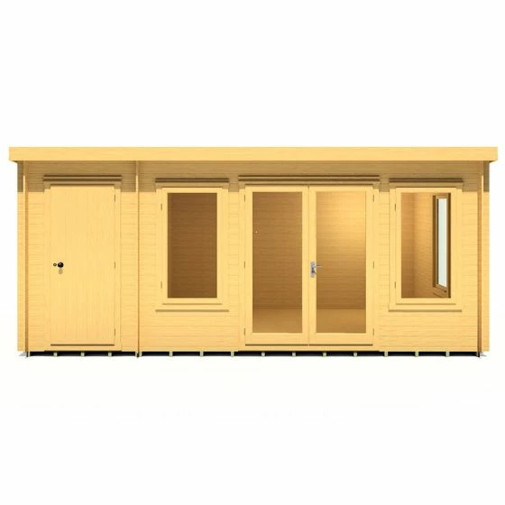 Shire Elm 5.1m X 3m Log Cabin With Side Shed (19mm) 5 Shire Elm 5.1m X 3m Log Cabin With Side Shed (19mm) - Image 3