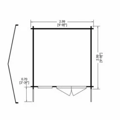 Shire Marlborough 3m X 3m Log Cabin Summerhouse (28mm) 24 Shire Marlborough 3m X 3m Log Cabin Summerhouse (28mm) -Garden Supplies Sales Shop 04 marl1010l28 1aa marlborough drawing2 min