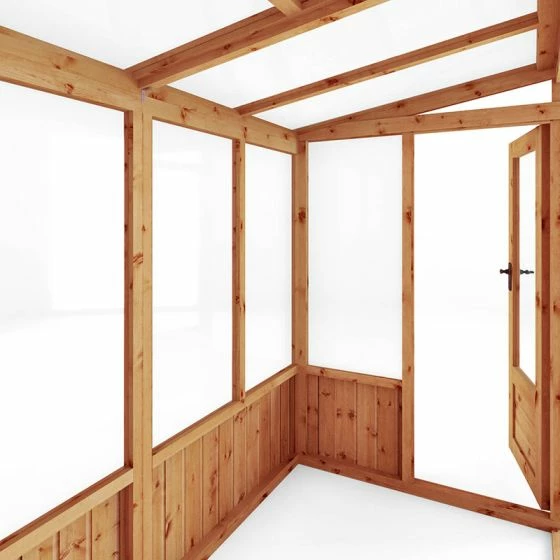 8'2 X 4'4 (2.49x1.32m) Mercia 84 Wooden Lean-To Greenhouse 12 8'2 X 4'4 (2.49x1.32m) Mercia 84 Wooden Lean-To Greenhouse - Image 10