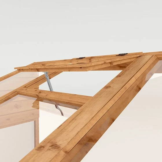 8' X 4' Mercia Shiplap Wooden Lean To Greenhouse (2.4m X 1.3m) 11 8' X 4' Mercia Shiplap Wooden Lean To Greenhouse (2.4m X 1.3m) - Image 9