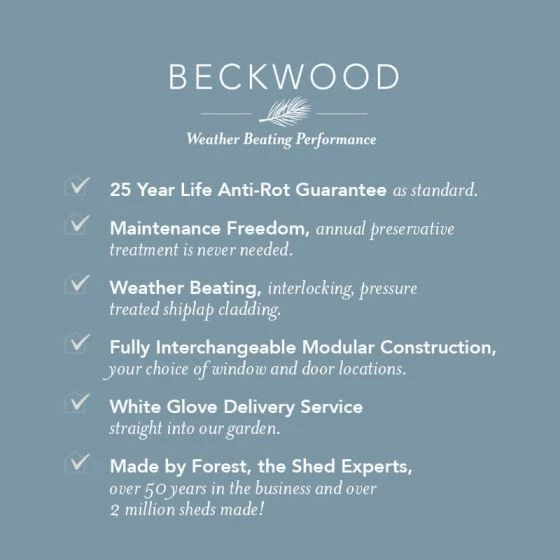 15' X 10' Forest Beckwood 25yr Guarantee Shiplap Pressure Treated Windowless Double Door Apex Wooden Shed (4.48m X 3.21m) 5 15' X 10' Forest Beckwood 25yr Guarantee Shiplap Pressure Treated Windowless Double Door Apex Wooden Shed (4.48m X 3.21m) - Image 3