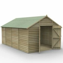 15' X 10' Forest 4Life 25yr Guarantee Overlap Pressure Treated Windowless Double Door Apex Wooden Shed (4.48m X 3.2m) 20 15' X 10' Forest 4Life 25yr Guarantee Overlap Pressure Treated Windowless Double Door Apex Wooden Shed (4.48m X 3.2m) -Garden Supplies Sales Shop 1 opa1015ddnwmhd render2 min