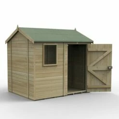8' X 6' Forest Timberdale 25yr Guarantee Tongue & Groove Pressure Treated Reverse Apex Shed (2.47m X 1.98m) 23 8' X 6' Forest Timberdale 25yr Guarantee Tongue & Groove Pressure Treated Reverse Apex Shed (2.47m X 1.98m) -Garden Supplies Sales Shop 1 tpra86m render min