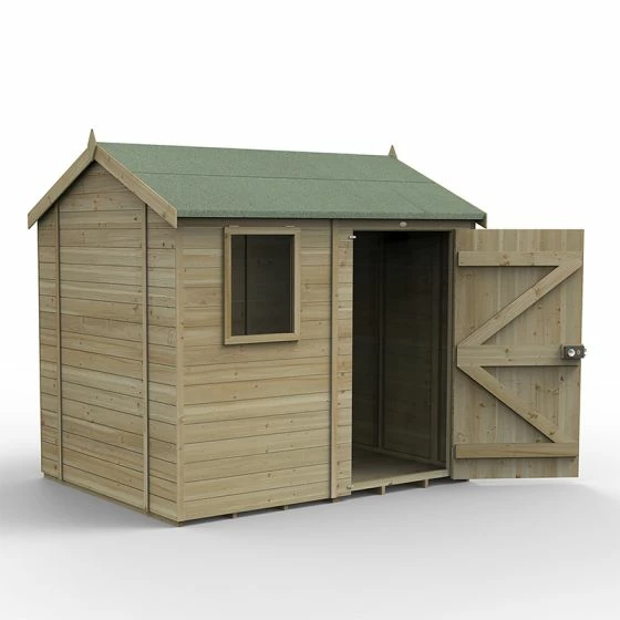 8' X 6' Forest Timberdale 25yr Guarantee Tongue & Groove Pressure Treated Reverse Apex Shed (2.47m X 1.98m) 4 8' X 6' Forest Timberdale 25yr Guarantee Tongue & Groove Pressure Treated Reverse Apex Shed (2.47m X 1.98m) - Image 2