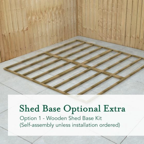 10' X 10' Forest 4Life 25yr Guarantee Overlap Pressure Treated Windowless Double Door Apex Wooden Shed (3.2m X 3.01m) 13 10' X 10' Forest 4Life 25yr Guarantee Overlap Pressure Treated Windowless Double Door Apex Wooden Shed (3.2m X 3.01m) - Image 11