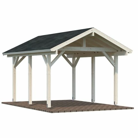 12' X 17' Palmako Robert Wooden Carport (3.5m X 5.1m) 8 12' X 17' Palmako Robert Wooden Carport (3.5m X 5.1m) - Image 6