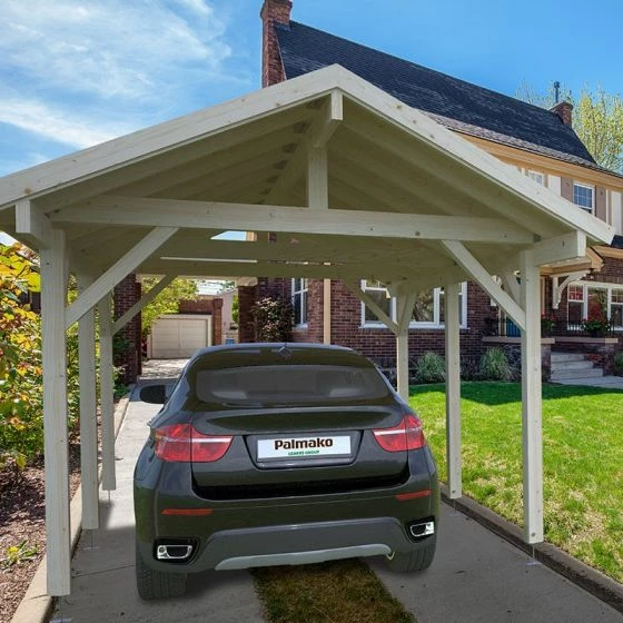 12' X 17' Palmako Robert Wooden Carport (3.5m X 5.1m) 7 12' X 17' Palmako Robert Wooden Carport (3.5m X 5.1m) - Image 5