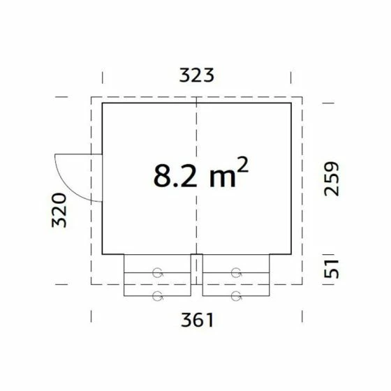 10'5 X 8'5 Palmako Stella (16mm) Premium Extra Large Garden Bar (3.2m X 2.6m) 5 10'5 X 8'5 Palmako Stella (16mm) Premium Extra Large Garden Bar (3.2m X 2.6m) - Image 3