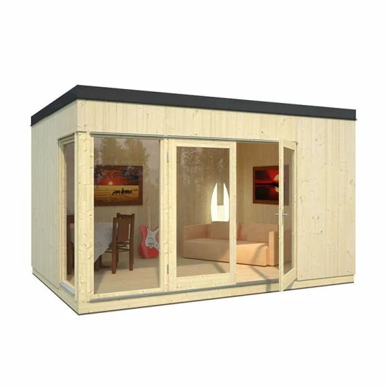 Palmako Solveig 4.5m X 3.3m Contemporary Wooden Summer House Garden Room (19mm) 5 Palmako Solveig 4.5m X 3.3m Contemporary Wooden Summer House Garden Room (19mm) - Image 3
