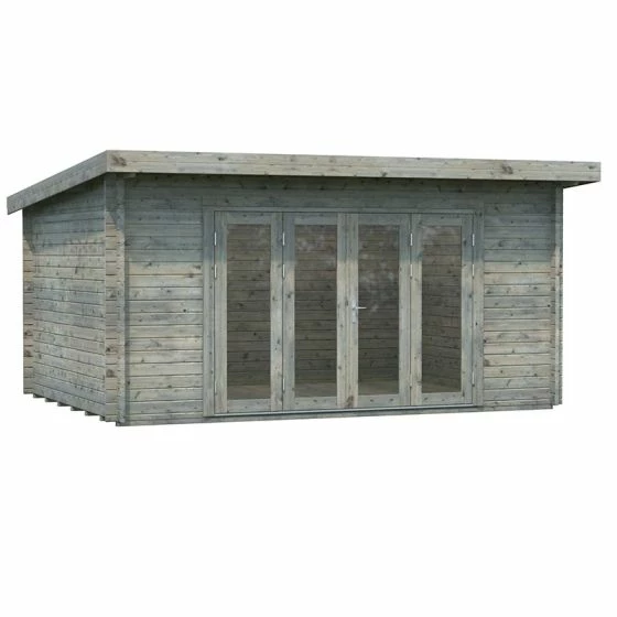 Palmako Lea 4.8m X 3.6m Log Cabin Garden Office (44mm) 10 Palmako Lea 4.8m X 3.6m Log Cabin Garden Office (44mm) - Image 8