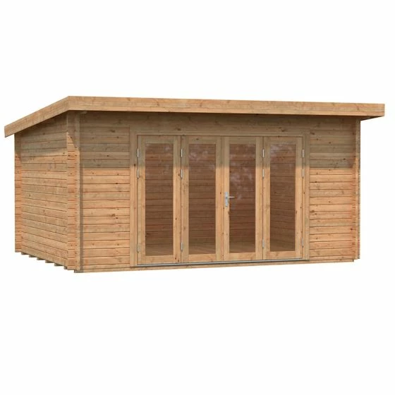 Palmako Lea 4.8m X 3.6m Log Cabin Garden Office (44mm) 11 Palmako Lea 4.8m X 3.6m Log Cabin Garden Office (44mm) - Image 9