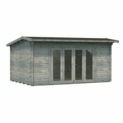 Palmako Ines 5.1m X 3.3mm Log Cabin Garden Room (44mm) -Garden Supplies Sales Shop 101732 palmako ines 5 1 x 3 3m log cabin cutout2 min