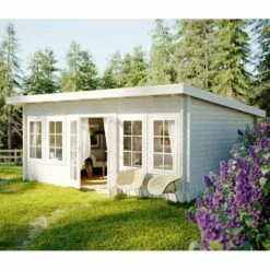Palmako Lisa 5.1m X 3.8m Log Cabin Garden Room (44mm)