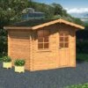 Palmako Emma 1 2.6m X 2.2m Log Cabin Summer House (28mm) 2 Palmako Emma 1 2.6m X 2.2m Log Cabin Summer House (28mm) -Garden Supplies Sales Shop 101797 palmako emma1 2 6 x 2 2m log cabin insitu1 min