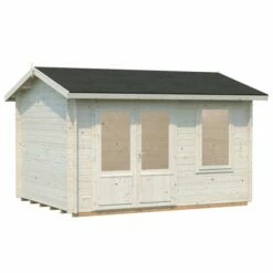 Palmako Iris 3.9m X 3m Log Cabin Summer House (28mm) 12 Palmako Iris 3.9m X 3m Log Cabin Summer House (28mm) -Garden Supplies Sales Shop 101978 palmako iris 3 9 x 3m log cabin cutout1 min
