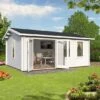 Palmako Iris 5.3m X 4.1m Log Cabin Garden Building (44mm) 2 Palmako Iris 5.3m X 4.1m Log Cabin Garden Building (44mm) -Garden Supplies Sales Shop 102214 palmako iris 5 3 x 4 1m log cabin insitu min