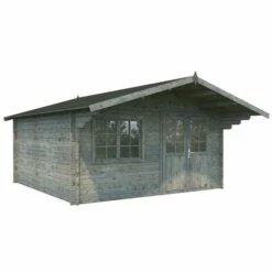 Palmako Britta 4.5m X 4.5m Log Cabin Garden Building (40mm) 24 Palmako Britta 4.5m X 4.5m Log Cabin Garden Building (40mm) -Garden Supplies Sales Shop 102252 palmako britta 4 5 x 4 5m log cabin cutout1 min