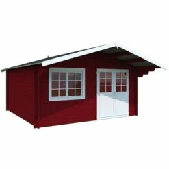 Palmako Britta 4.5m X 4.5m Log Cabin Garden Building (40mm) 25 Palmako Britta 4.5m X 4.5m Log Cabin Garden Building (40mm) -Garden Supplies Sales Shop 102252 palmako britta 4 5 x 4 5m log cabin cutout2 min