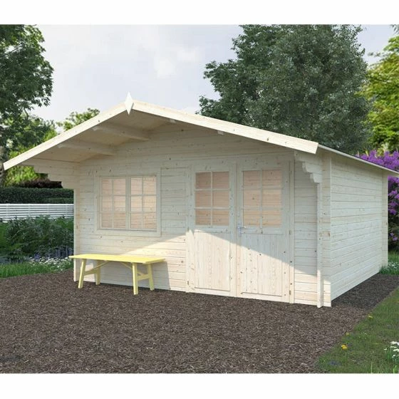 Palmako Britta 4.5m X 4.5m Log Cabin Garden Building (40mm) 3 Palmako Britta 4.5m X 4.5m Log Cabin Garden Building (40mm)