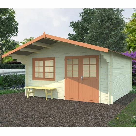 Palmako Britta 4.5m X 4.5m Log Cabin Garden Building (40mm) 8 Palmako Britta 4.5m X 4.5m Log Cabin Garden Building (40mm) - Image 6