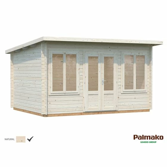 Palmako Lisa 4.2m X 3.2m Log Cabin Garden Room (34mm) 4 Palmako Lisa 4.2m X 3.2m Log Cabin Garden Room (34mm) - Image 2