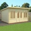Palmako Lisa 4.2m X 3.2m Log Cabin Garden Room (34mm) -Garden Supplies Sales Shop 102281 palmako lisa 4 2m x 3 2m log cabin insitu1 min 1