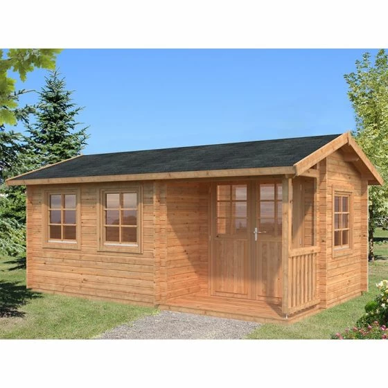 Palmako Susanna 5.3m X 3.2m Log Cabin Garden Building (44mm) 7 Palmako Susanna 5.3m X 3.2m Log Cabin Garden Building (44mm) - Image 5