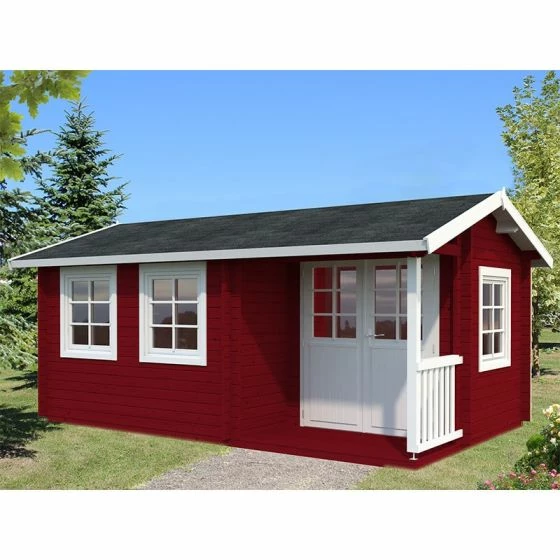 Palmako Susanna 5.3m X 3.2m Log Cabin Garden Building (44mm) 8 Palmako Susanna 5.3m X 3.2m Log Cabin Garden Building (44mm) - Image 6