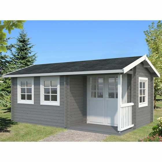 Palmako Susanna 5.3m X 3.2m Log Cabin Garden Building (44mm) 4 Palmako Susanna 5.3m X 3.2m Log Cabin Garden Building (44mm) - Image 2