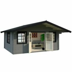 Palmako Helena 5.4m X 4.2m Log Cabin Garden Building (70mm) 25 Palmako Helena 5.4m X 4.2m Log Cabin Garden Building (70mm) -Garden Supplies Sales Shop 102511 palmako helena 5 4 x 4 2m log cabin cutout3 min