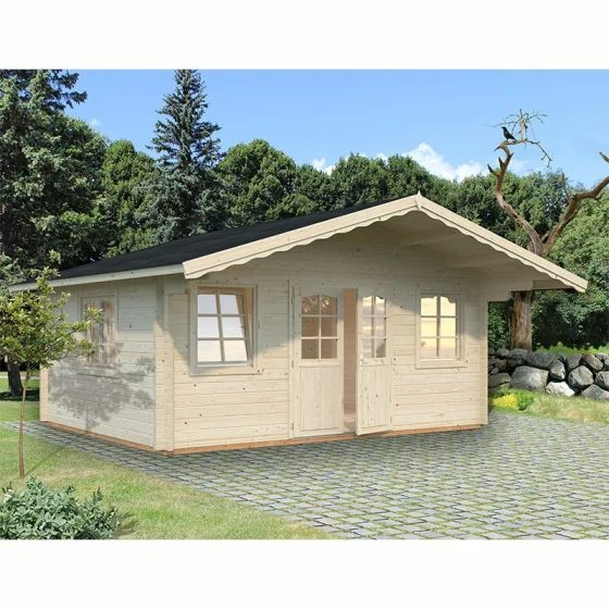 Palmako Helena 5.4m X 4.2m Log Cabin Garden Building (70mm) 3 Palmako Helena 5.4m X 4.2m Log Cabin Garden Building (70mm)