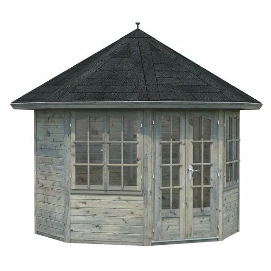 Palmako Veronica 2.9m X 2.9m Octagonal Summer House Log Cabin (28mm) - 2 Windows 9 Palmako Veronica 2.9m X 2.9m Octagonal Summer House Log Cabin (28mm) - 2 Windows - Image 7