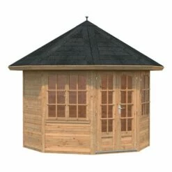 Palmako Veronica 2.9m X 2.9m Octagonal Summer House Log Cabin (28mm) - 2 Windows 19 Palmako Veronica 2.9m X 2.9m Octagonal Summer House Log Cabin (28mm) - 2 Windows -Garden Supplies Sales Shop 103744 palmako veronica 2 9 x 2 9m log cabin cutout2 min