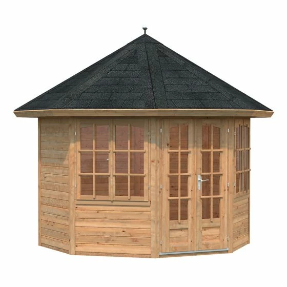 Palmako Veronica 2.9m X 2.9m Octagonal Summer House Log Cabin (28mm) - 2 Windows 11 Palmako Veronica 2.9m X 2.9m Octagonal Summer House Log Cabin (28mm) - 2 Windows - Image 9