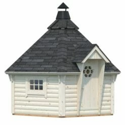 Palmako Eva 3.3m X 3.3m Corner Log Cabin BBQ Hut - Barbecue Hut (44mm) 18 Palmako Eva 3.3m X 3.3m Corner Log Cabin BBQ Hut - Barbecue Hut (44mm) -Garden Supplies Sales Shop 104592 palmako eva 3 3 x 3 3m bbq hut cutout1 min