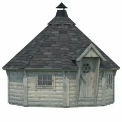 Palmako Eva 3.8m X 3.8m Corner Log Cabin BBQ Hut - Barbecue Hut (44mm) 17 Palmako Eva 3.8m X 3.8m Corner Log Cabin BBQ Hut - Barbecue Hut (44mm) -Garden Supplies Sales Shop 104596 palmako eva 3 8 x 3 8m bbq hut cutout2 min