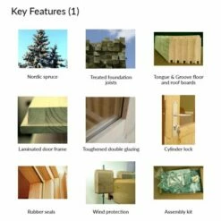 Palmako Grace 6m X 3.9m Pent Log Cabin With Gazebo (56mm) 28 Palmako Grace 6m X 3.9m Pent Log Cabin With Gazebo (56mm) -Garden Supplies Sales Shop 108587 palmako grace 6 x 3 9 log cabin gazebo close ups1 min