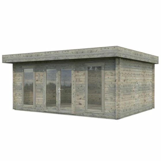 Palmako Bret 5.1m X 3.9m Log Cabin Garden Room (44mm) 10 Palmako Bret 5.1m X 3.9m Log Cabin Garden Room (44mm) - Image 8