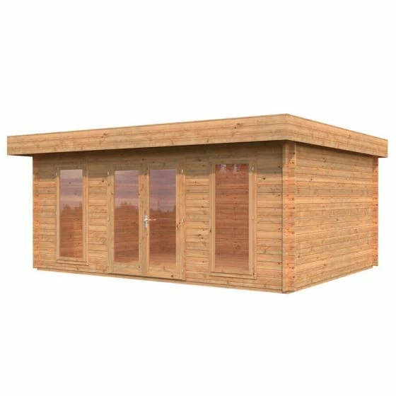 Palmako Bret 5.1m X 3.9m Log Cabin Garden Room (44mm) 11 Palmako Bret 5.1m X 3.9m Log Cabin Garden Room (44mm) - Image 9