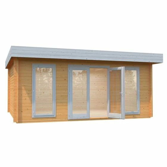Palmako Bret 5.1m X 3.9m Log Cabin Garden Room (44mm) 14 Palmako Bret 5.1m X 3.9m Log Cabin Garden Room (44mm) - Image 12