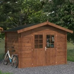Palmako Valentine 2.8m X 2.3m Premium Log Cabin Shed (28mm)