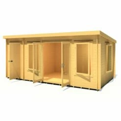 Shire Elm 5.1m X 3m Log Cabin With Side Shed (19mm) 31 Shire Elm 5.1m X 3m Log Cabin With Side Shed (19mm) -Garden Supplies Sales Shop 10 elma1017l19 1aa elm render7 min