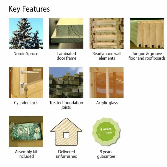 13' X 10' Palmako Stig Heavy Duty Wooden Pent Shed (3.94m X 3.05m) 6 13' X 10' Palmako Stig Heavy Duty Wooden Pent Shed (3.94m X 3.05m) - Image 4